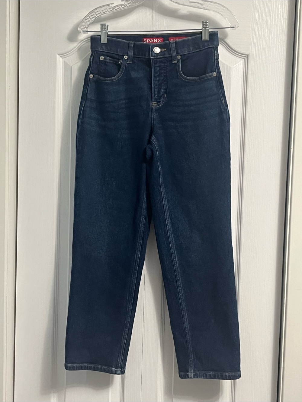 SPANX high rise Denim blue jeans women’s size XS petite